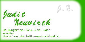 judit neuvirth business card